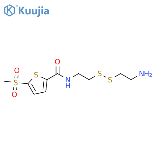 2-Thiophenecarboxamide, N-[2-[(2-aminoethyl)dithio]ethyl]-5-(methylsulfonyl)- structure