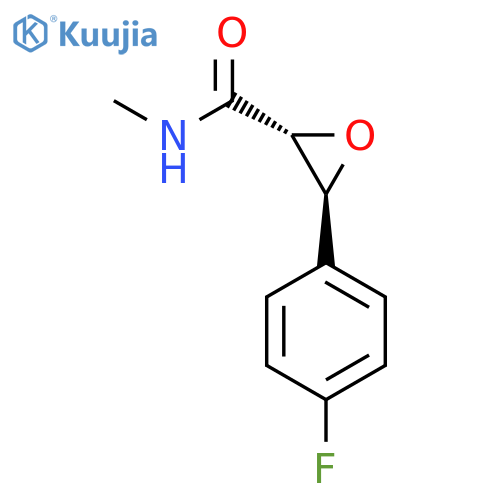 Oxiranecarboxamide, 3-(4-fluorophenyl)-N-methyl-, (2R,3S)- structure