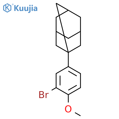 TRICYCLO[3.3.1.13,7]DECANE, 1-(3-BROMO-4-METHOXYPHENYL)- structure