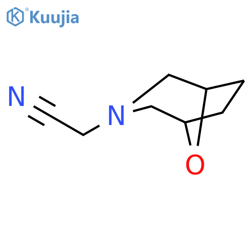8-Oxa-3-azabicyclo[3.2.1]octane-3-acetonitrile(9CI) structure