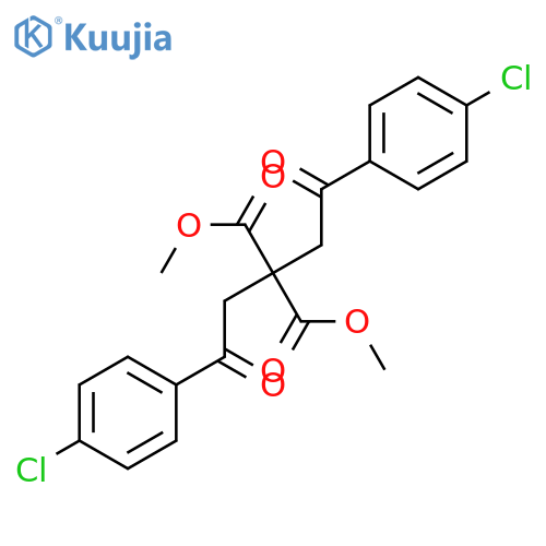 PROPANEDIOIC ACID, BIS[2-(4-CHLOROPHENYL)-2-OXOETHYL]-, DIMETHYL ESTER structure
