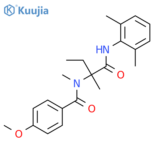 Benzamide, N-[1-[[(2,6-dimethylphenyl)amino]carbonyl]-1-methylpropyl]-4-methoxy-N-methyl- (9CI) structure