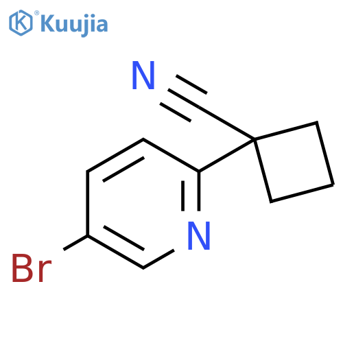 1-(5-Bromopyridin-2-YL)cyclobutanecarbonitrile structure