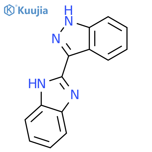 1H-INDAZOLE, 3-(1H-BENZIMIDAZOL-2-YL)- structure