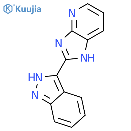 1H-IMIDAZO[4,5-B]PYRIDINE, 2-(1H-INDAZOL-3-YL)- structure