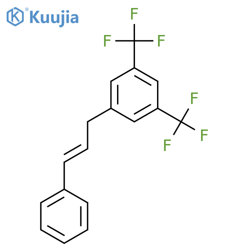 Benzene, 1-[(2E)-3-phenyl-2-propenyl]-3,5-bis(trifluoromethyl)- structure