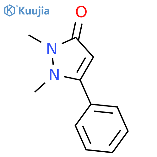 3H-Pyrazol-3-one, 1,2-dihydro-1,2-dimethyl-5-phenyl- structure