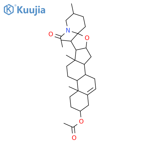 Spirosol-5-en-3-ol,28-acetyl-, 3-acetate, (3b,22a,25R)- structure