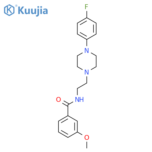 N-{2-4-(4-fluorophenyl)piperazin-1-ylethyl}-3-methoxybenzamide structure