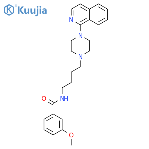 Benzamide, N-[4-[4-(1-isoquinolinyl)-1-piperazinyl]butyl]-3-methoxy- structure