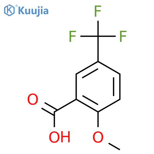 2-Methoxy-5-(trifluoromethyl)benzoic acid structure