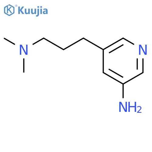 3-PYRIDINEPROPANAMINE, 5-AMINO-N,N-DIMETHYL- structure