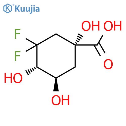 (1R,4S,5R)-3,3-difluoro-1,4,5-trihydroxycyclohexane-1-carboxylic acid structure