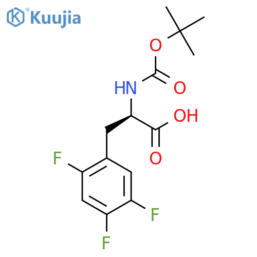Boc-D-2,4,5-trifluorophenylalanine structure