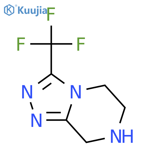 3-(trifluoromethyl)-5H,6H,7H,8H-[1,2,4]triazolo[4,3-a]pyrazine structure