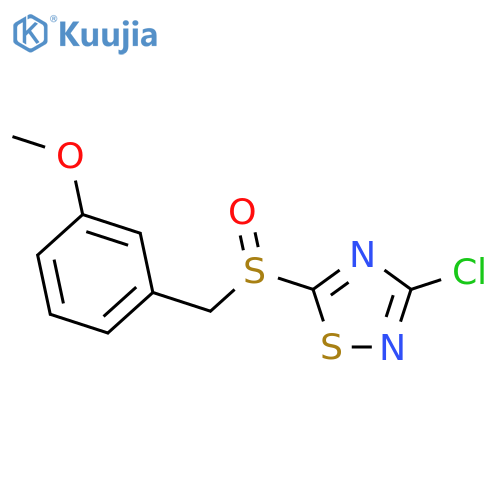 3-chloro-5-(3-methoxybenzylsulfinyl)-1,2,4-thiadiazole structure