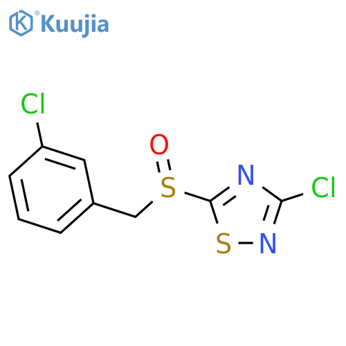 3-chloro-5-(3-chlorobenzylsulfinyl)-1,2,4-thiadiazole structure