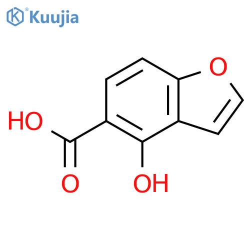 4-hydroxy-1-benzofuran-5-carboxylic acid structure