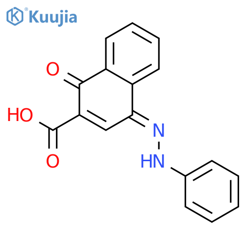 (4e)-1-oxo-4-(phenylhydrazinylidene)naphthalene-2-carboxylic Acid structure