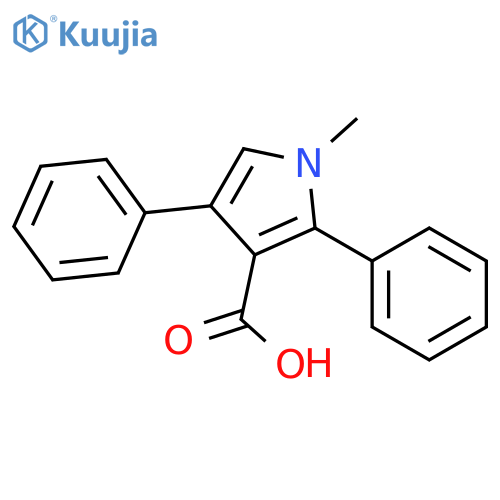 1H-Pyrrole-3-carboxylic acid, 1-methyl-2,4-diphenyl- structure