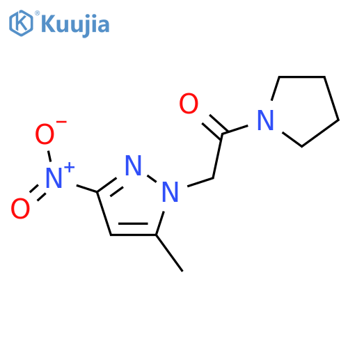 5-methyl-3-nitro-1-(2-oxo-2-pyrrolidin-1-ylethyl)-1H-pyrazole structure