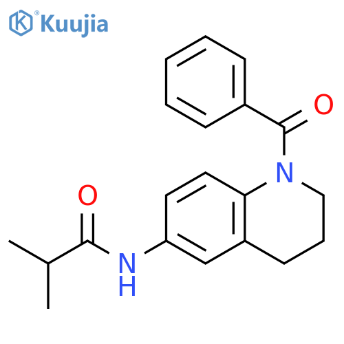 N-(1-benzoyl-1,2,3,4-tetrahydroquinolin-6-yl)-2-methylpropanamide structure