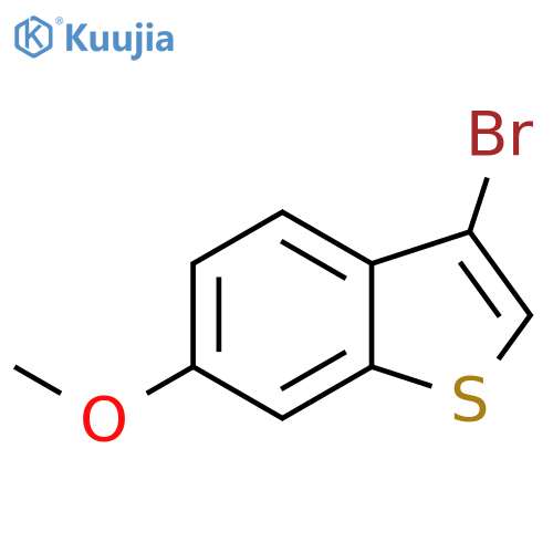 Benzo[b]thiophene, 3-bromo-6-methoxy- structure