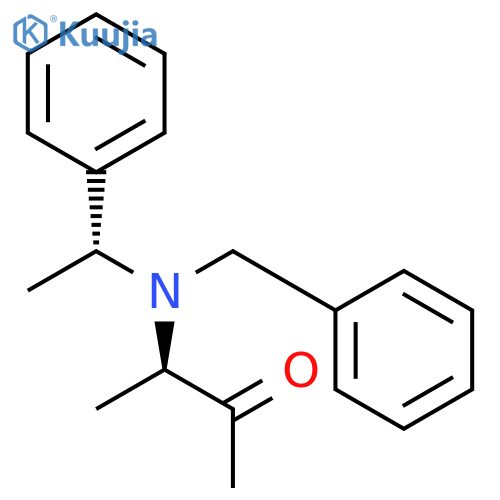 2-BUTANONE, 3-[[(1R)-1-PHENYLETHYL](PHENYLMETHYL)AMINO]-, (3R)- structure
