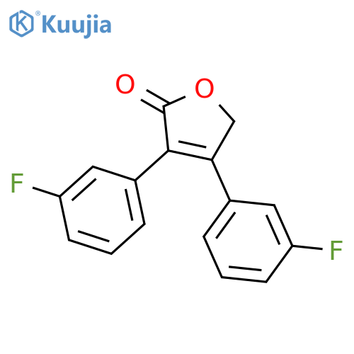 2(5H)-Furanone, 3,4-bis(3-fluorophenyl)- structure