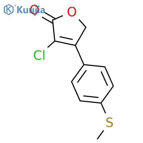 2(5H)-FURANONE, 3-CHLORO-4-[4-(METHYLTHIO)PHENYL]- structure