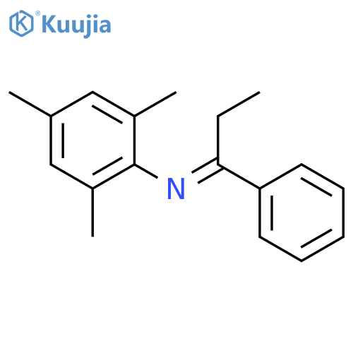 BENZENAMINE, 2,4,6-TRIMETHYL-N-(1-PHENYLPROPYLIDENE)- structure