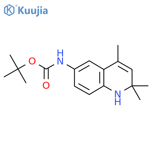 Tert-butyl (2,2,4-trimethyl-1,2-dihydroquinolin-6-yl)carbamate structure
