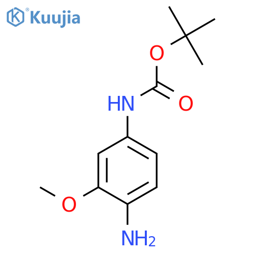tert-butyl N-(4-amino-3-methoxyphenyl)carbamate structure