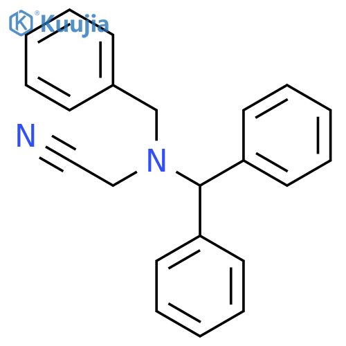 ACETONITRILE, [(DIPHENYLMETHYL)(PHENYLMETHYL)AMINO]- structure