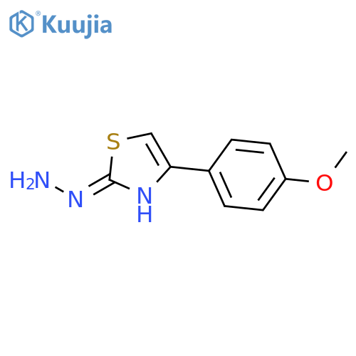 2-hydrazino-4-(4-methoxyphenyl)-1,3-thiazole structure