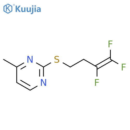 4-methyl-2-(3,4,4-trifluorobut-3-en-1-yl)sulfanylpyrimidine structure