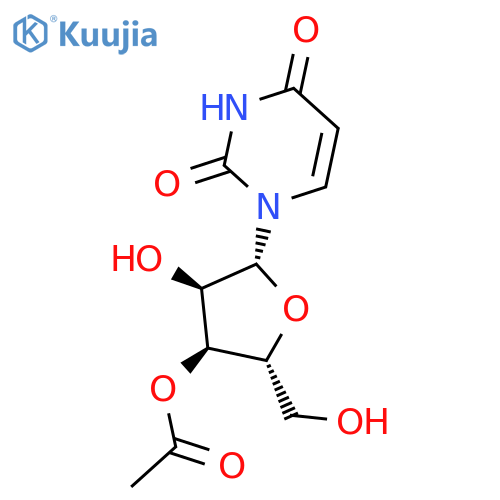 Uridine, 3'-acetate structure