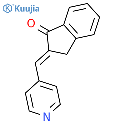 1H-INDEN-1-ONE, 2,3-DIHYDRO-2-(4-PYRIDINYLMETHYLENE)- structure