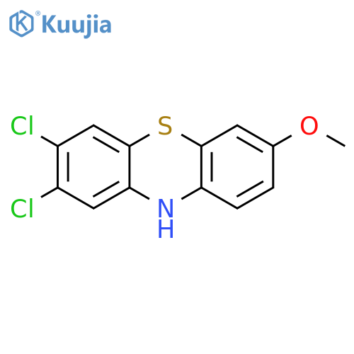 10H-Phenothiazine, 2,3-dichloro-7-methoxy- structure