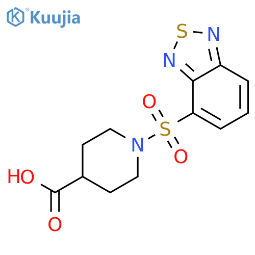 1-(2,1,3-Benzothiadiazol-4-ylsulfonyl)piperidine-4-carboxylic acid structure