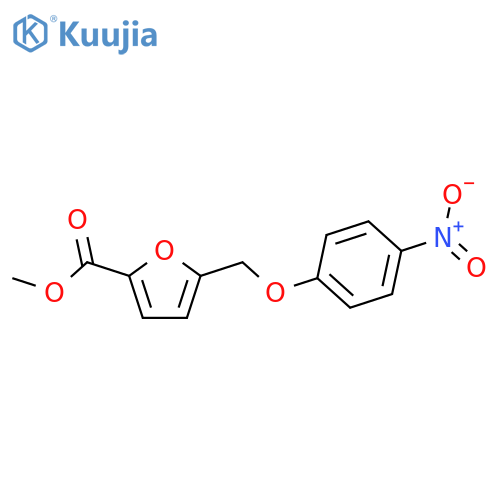 5-(4-Nitro-phenoxymethyl)-furan-2-carboxylic acid methyl ester structure
