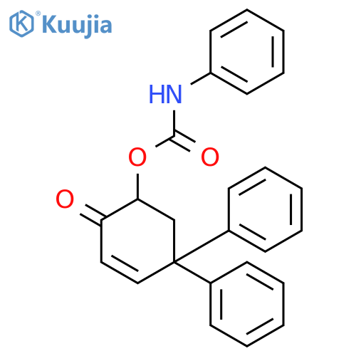 2-CYCLOHEXEN-1-ONE, 4,4-DIPHENYL-6-[[(PHENYLAMINO)CARBONYL]OXY]- structure
