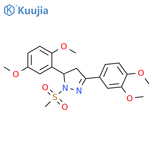 5-(2,5-dimethoxyphenyl)-3-(3,4-dimethoxyphenyl)-1-methanesulfonyl-4,5-dihydro-1H-pyrazole structure