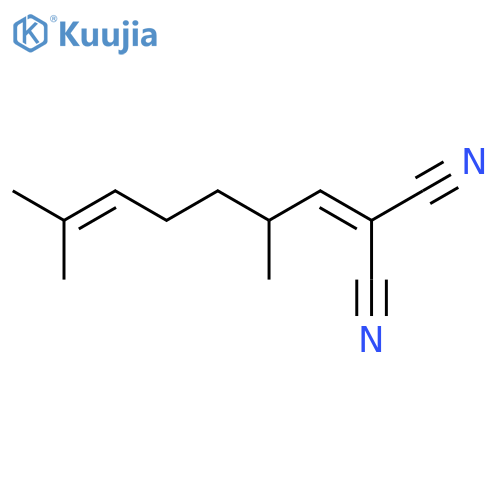 PROPANEDINITRILE, (2,6-DIMETHYL-5-HEPTENYLIDENE)- structure