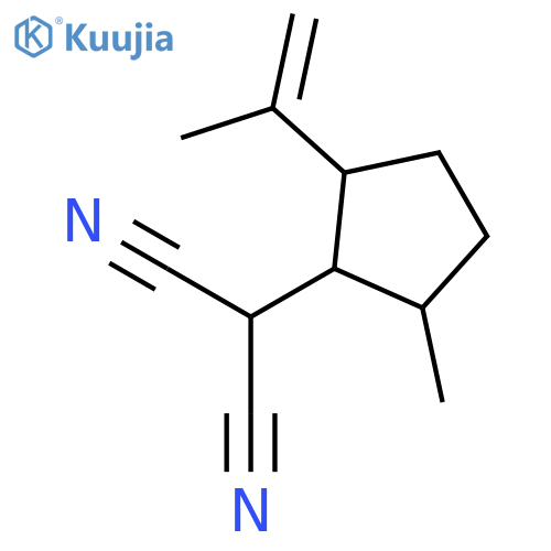 PROPANEDINITRILE, [2-METHYL-5-(1-METHYLETHENYL)CYCLOPENTYL]- structure