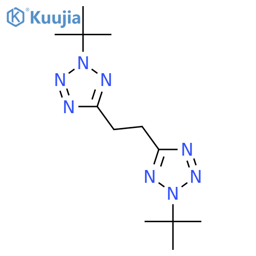 2H-Tetrazole, 5,5'-(1,2-ethanediyl)bis[2-(1,1-dimethylethyl)- structure