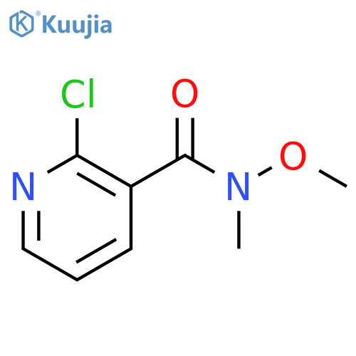 N-Methoxy-N-methyl 2-chloronicotinamide structure