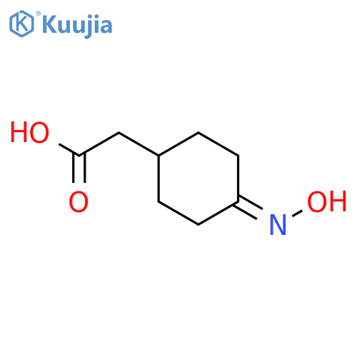 CYCLOHEXANEACETIC ACID, 4-(HYDROXYIMINO)- structure
