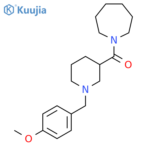 Azepan-1-yl-[1-[(4-methoxyphenyl)methyl]piperidin-3-yl]methanone structure