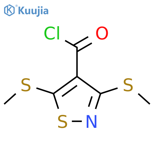bis(methylsulfanyl)-1,2-thiazole-4-carbonyl chloride structure